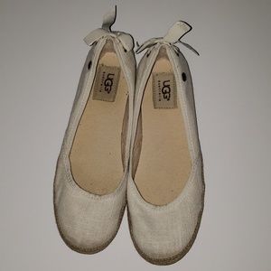 White Linen Flats | Barely Worn